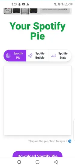How to see your Spotify pie chart