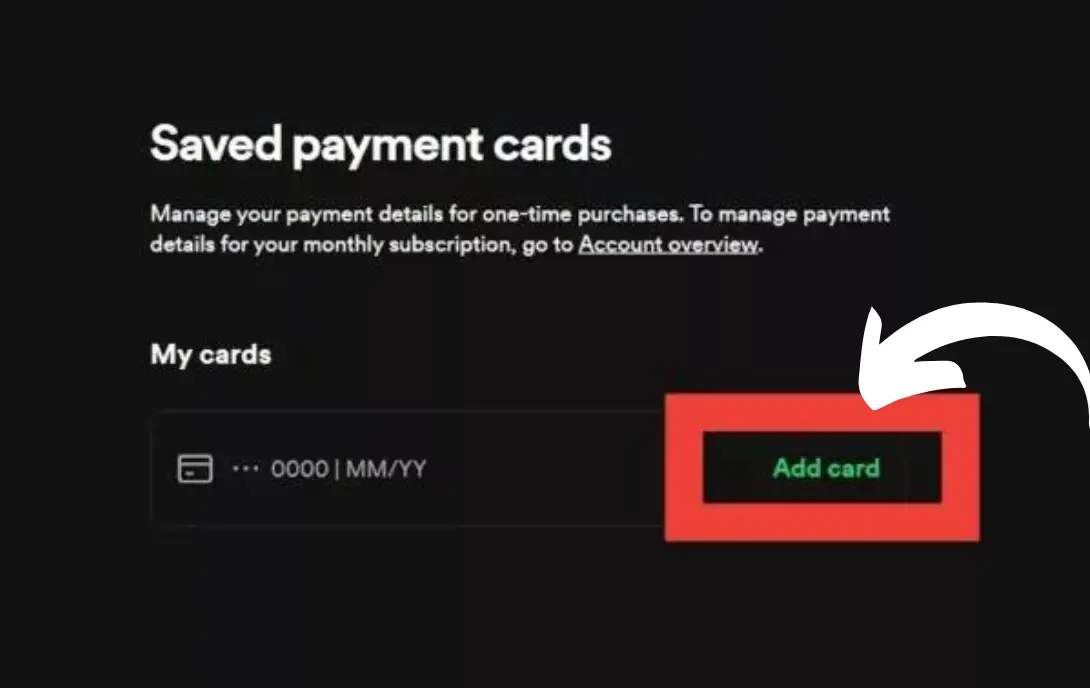Spotify change Payment address