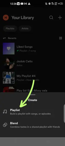 create a Spotify playlist