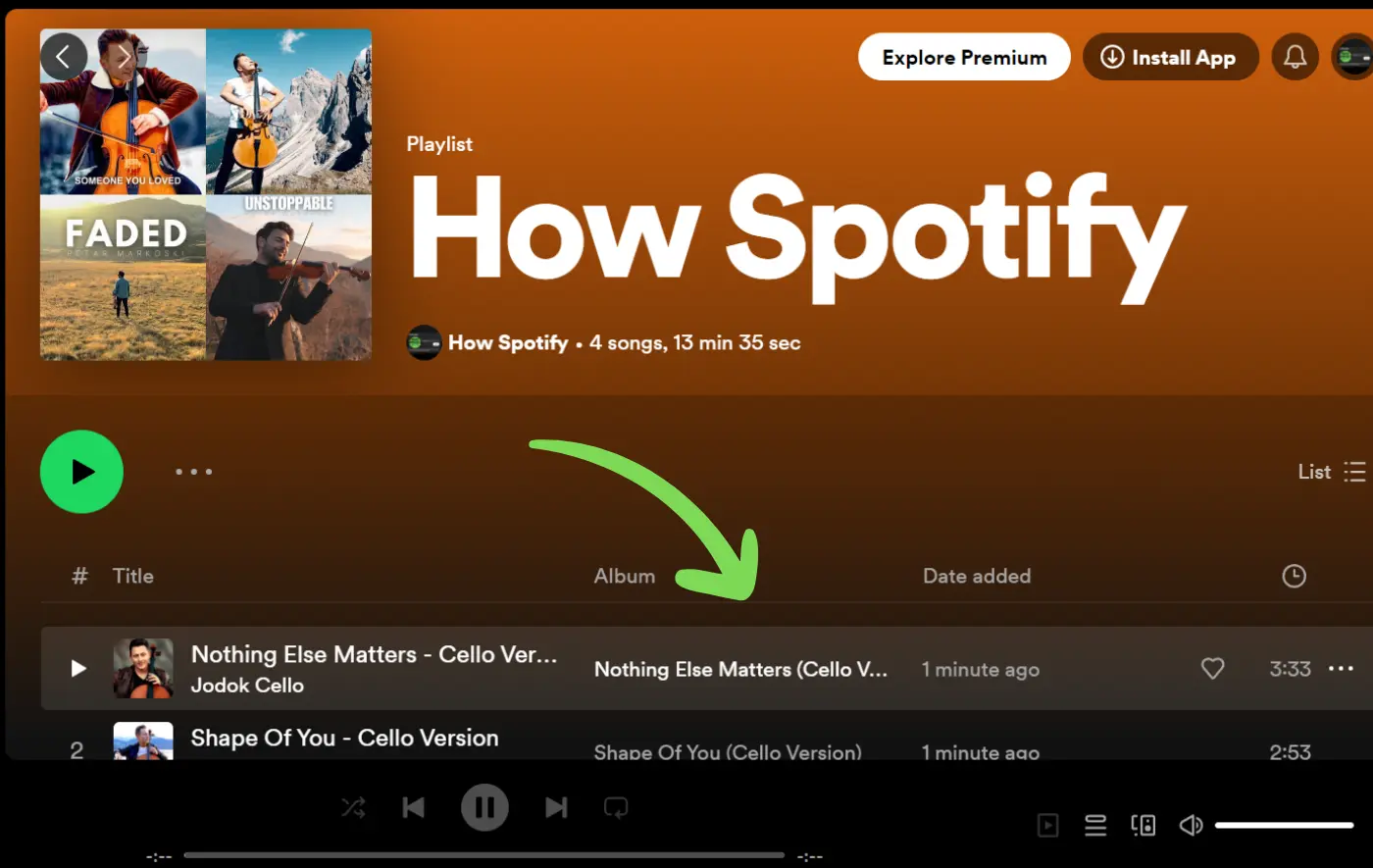 combine Playlists on Spotify