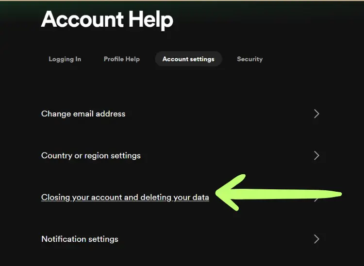 deactivate Spotify account permanently