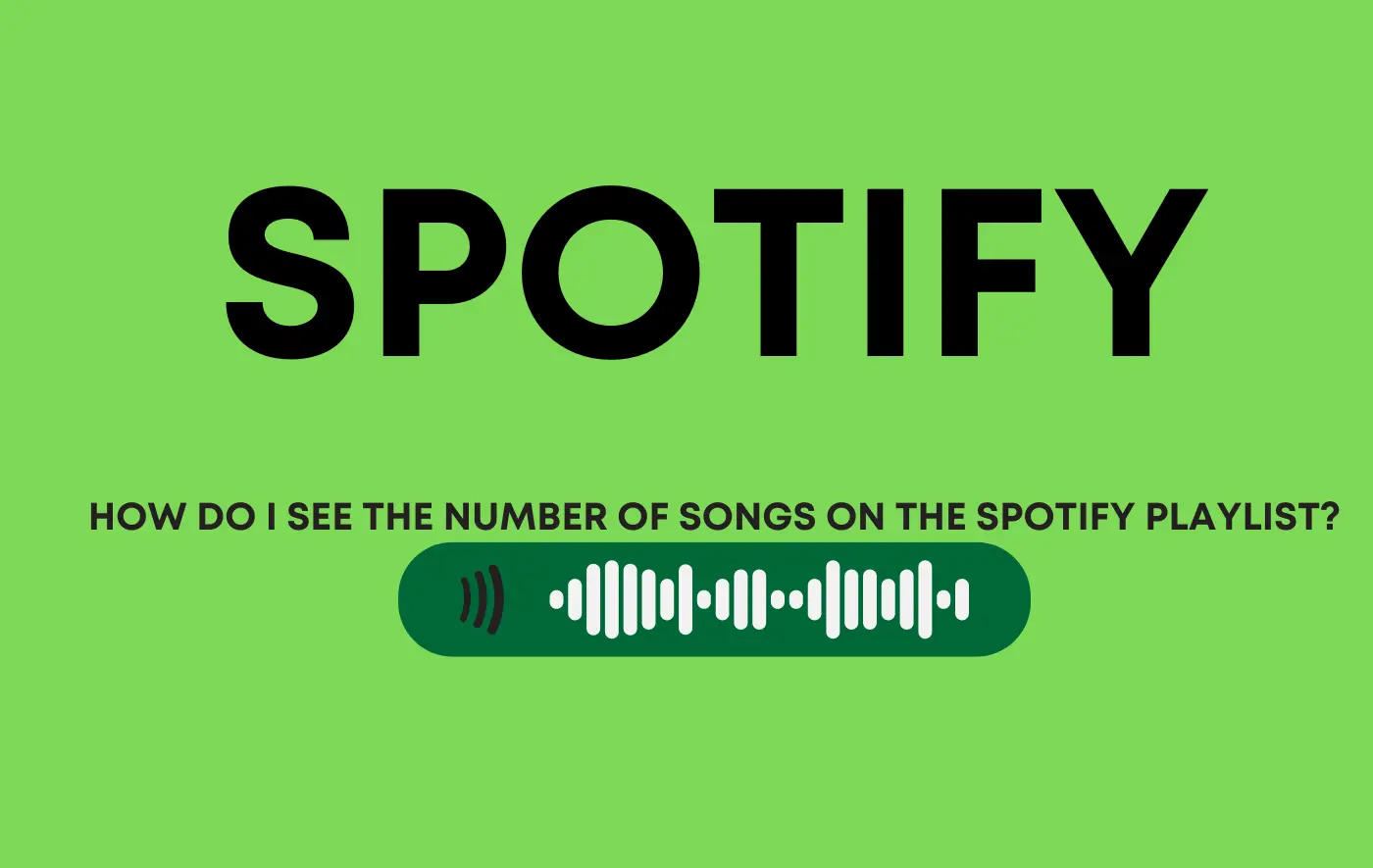 See the number of songs on the Spotify playlist? How many songs in my Spotify library?